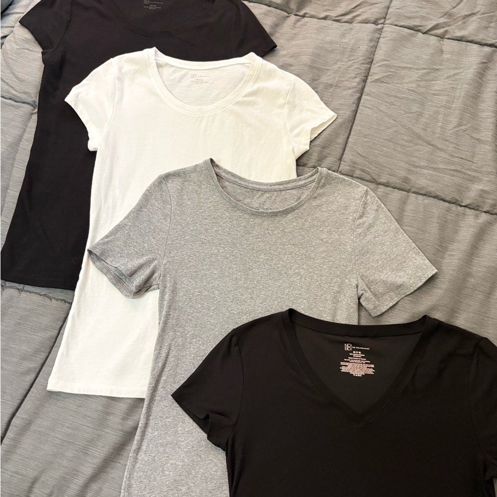 Classic Women's T-Shirt Pack - Black, White, Gray